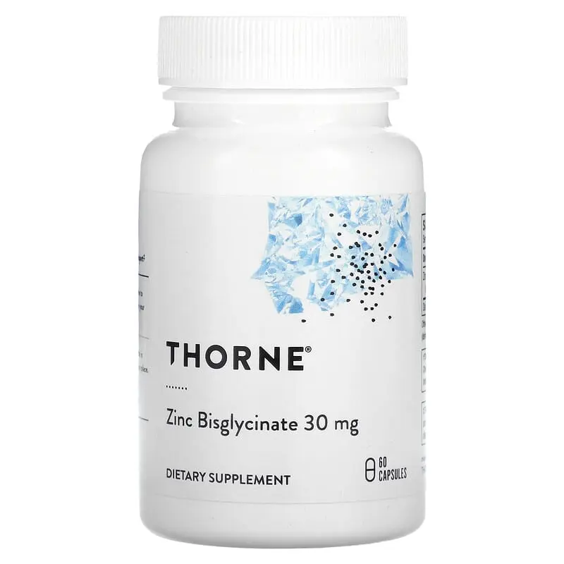 Thorne Zinc Bisglycinate 30mg Capsules